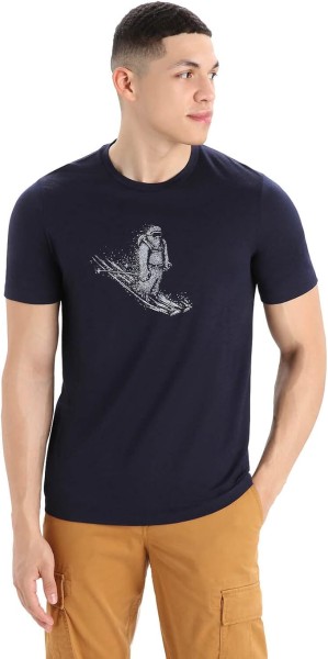 ICEBREAKER Herren Shirt "Tech Lite II SS Tee Skiing Yeti"