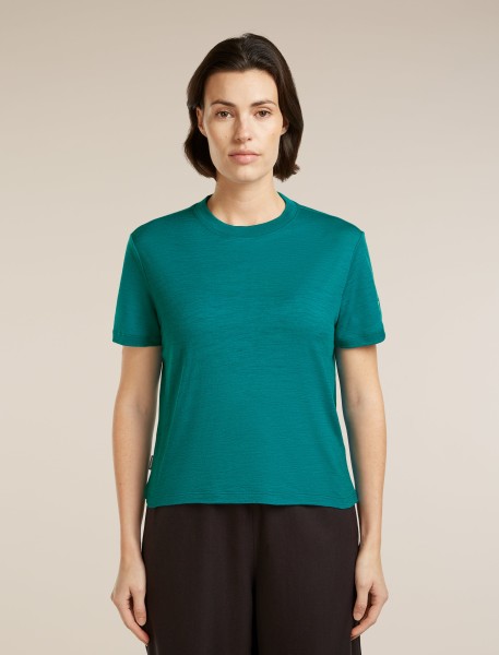 ICEBREAKER Women Merino 150 Tech Lite SS Crop Tee