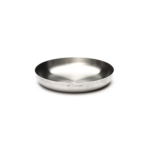 OUTDROP Edelstahl Teller Frisbee