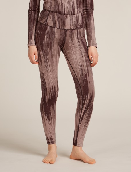 ICEBREAKER Women Merino 260 Tech Vertex High Rise Leggings Peak AOP