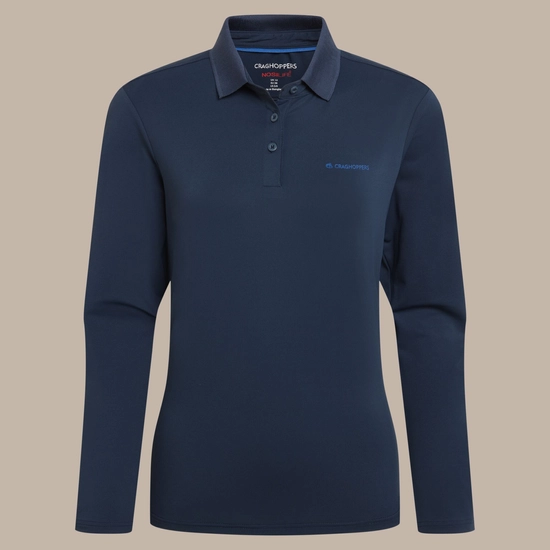 CRAGHOPPERS NosiLife Thornbury Long Sleeved Polo Top