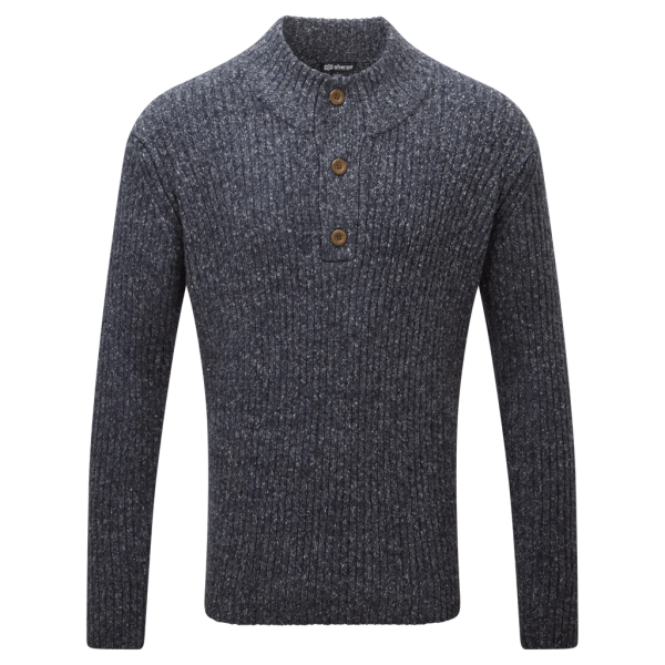 SHERPA Herren Pullover Ranga Button Mock Neck