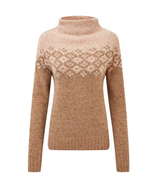 SHERPA MANDARI MOCK NECK SWEATER