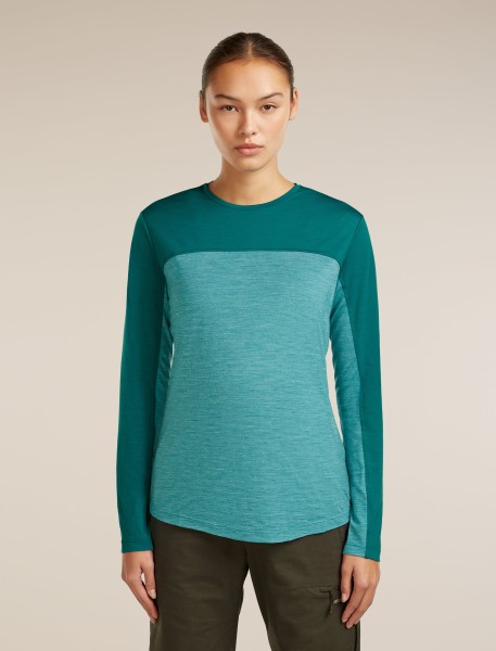 ICEBREAKER Women Merino Blend 125 Cool-Lite™ Sphere LS Tee Colour Block