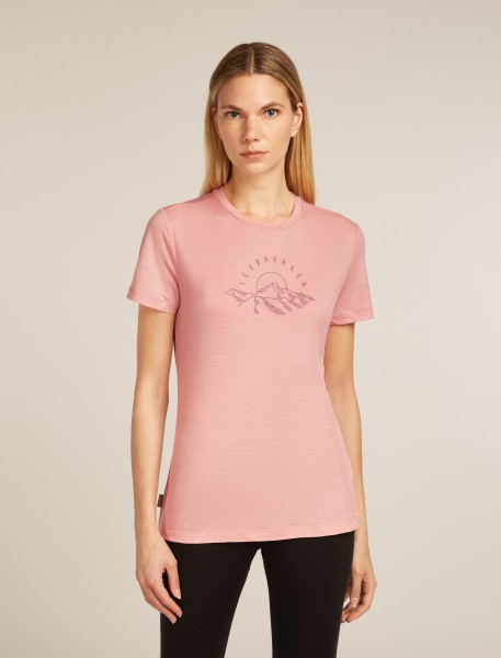 ICEBREAKER Women Merino 150 Tech Lite SS Tee Sunrise Summit