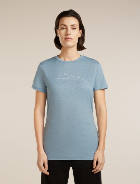 ICEBREAKER Women Merino 150 Tech Lite SS Tee Sparkling Stars